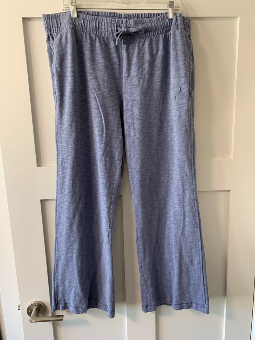 PINK Victoria's Secret Light Blue Track Jogger Pants